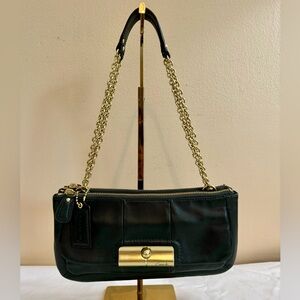 Coach Kristin Willow Black Leather Bag Purse 16818